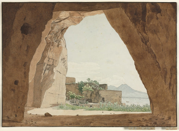 Vesuvius and the Bay of Naples from a Cave 1820