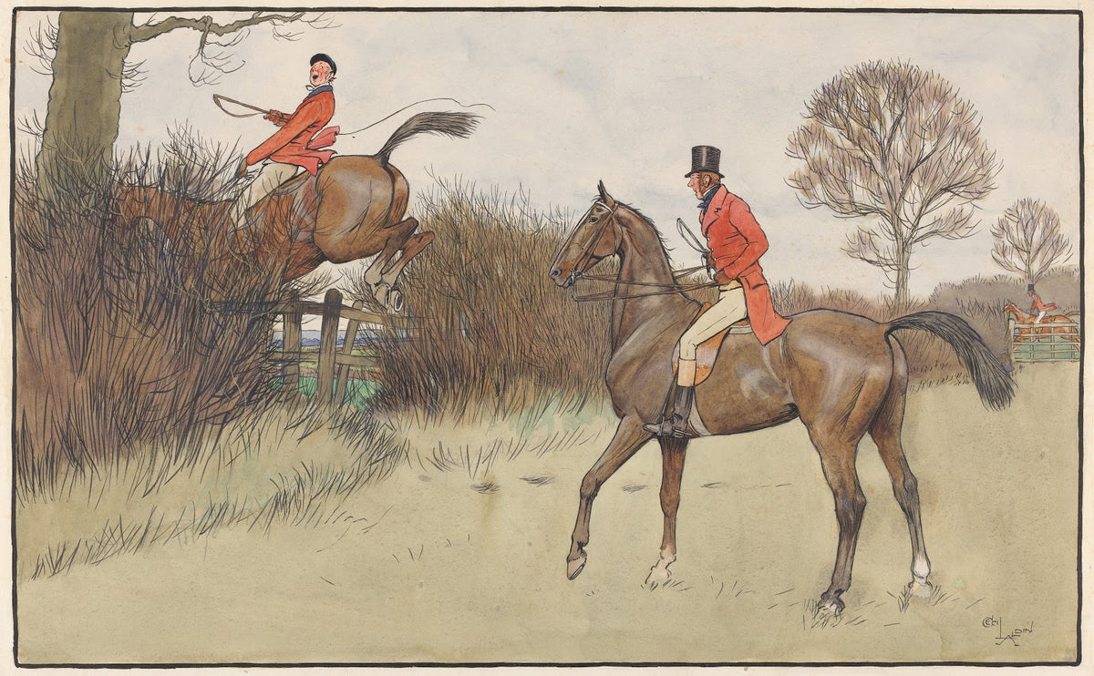 Ar Never Gets Off  Hunting Scene