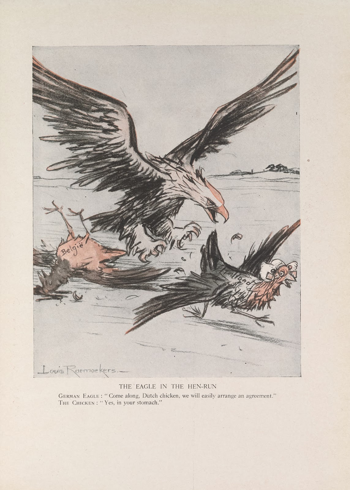 Eagle in Hen run 1916 1917