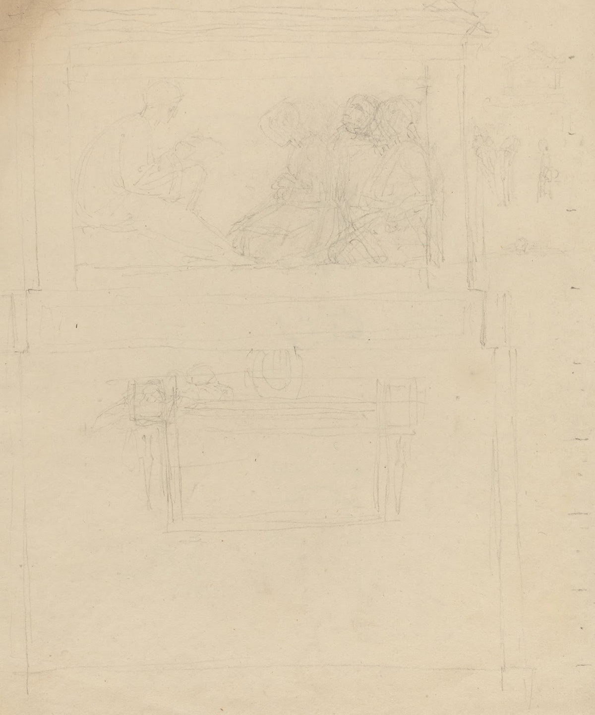 Designs for a Monument to Sir William Jones recto and verso probably c 1796 1798