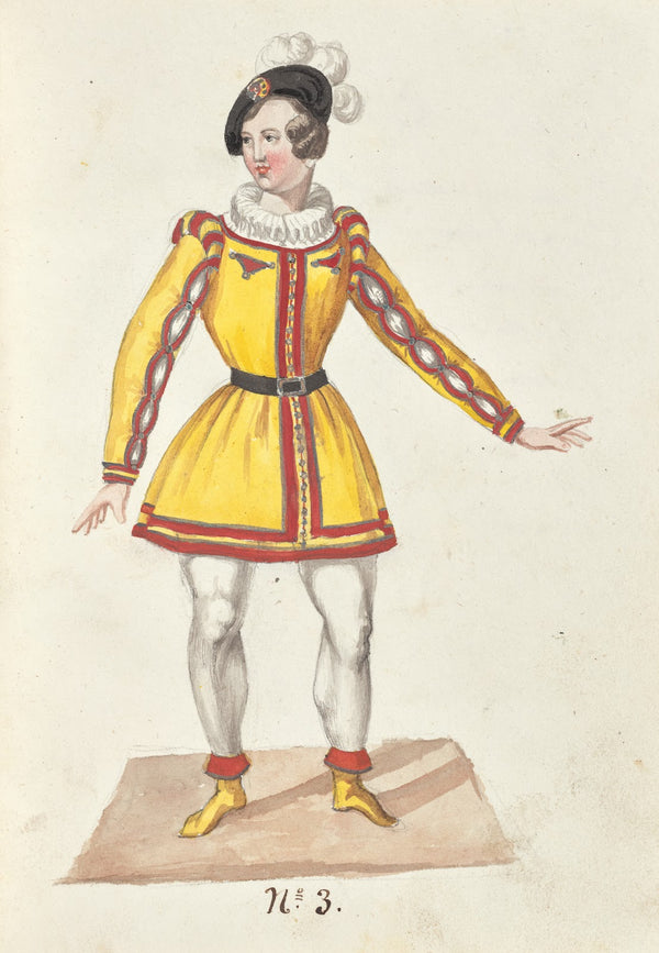 Costume designs for the ballet La Pastorella Svizzera Pl3 1839