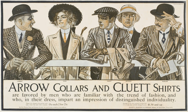 Arrow collars Cluett shirts 1895   1917