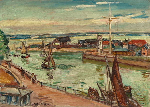 Sortie de port à Honfleur 1933